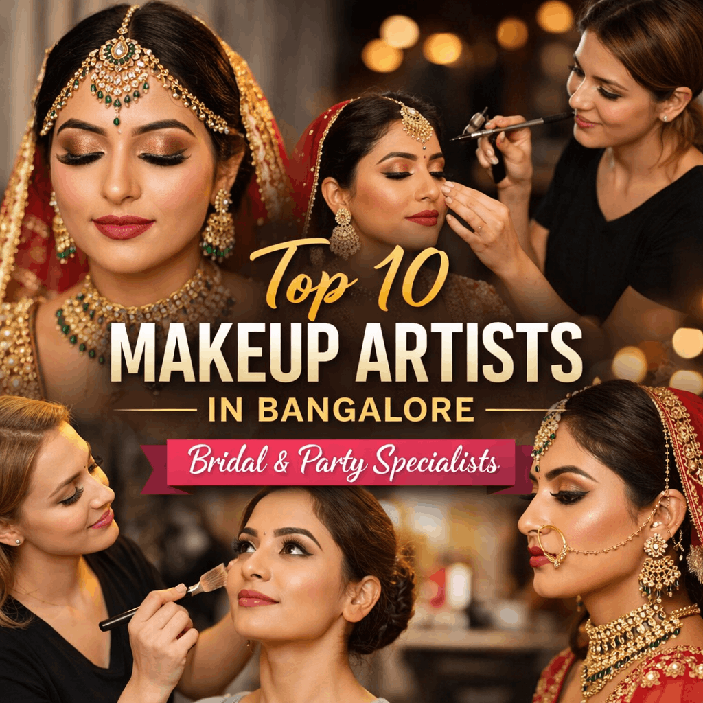 Top 10 Freelance Makeup Artists in Bengaluru – Bridal, HD & Airbrush Experts