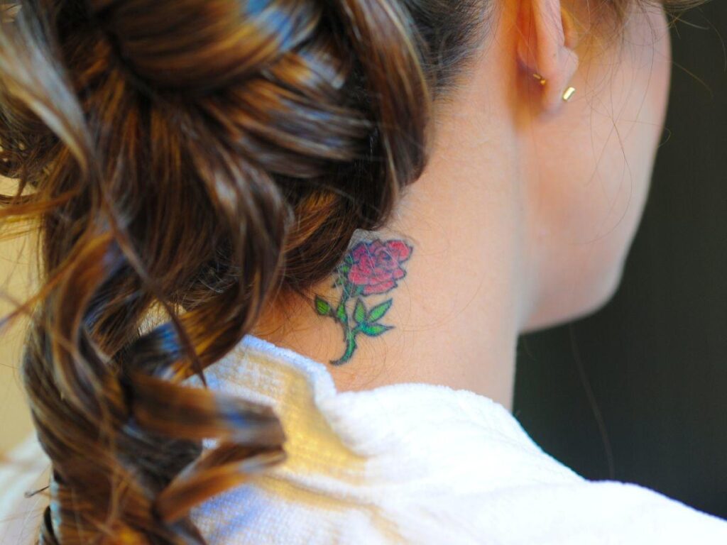 Best Small Tattoo Neck Design