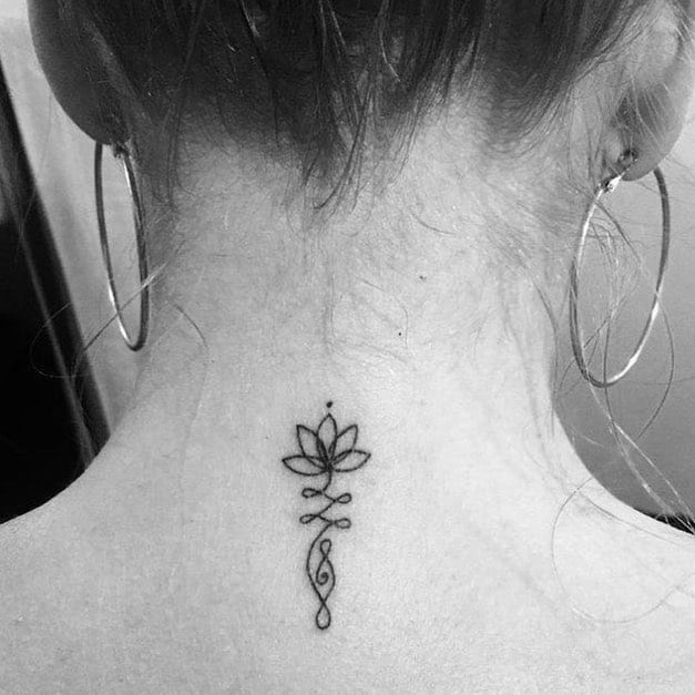 Lotus Inspired Small Tattoo