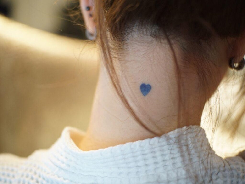 Pretty Single Heart Tattoo Design